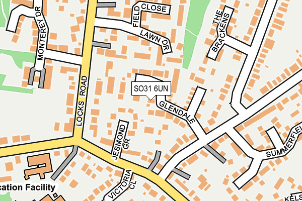 SO31 6UN map - OS OpenMap – Local (Ordnance Survey)