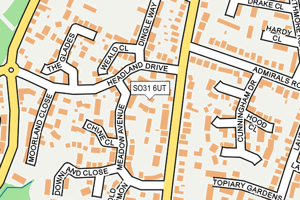 SO31 6UT map - OS OpenMap – Local (Ordnance Survey)