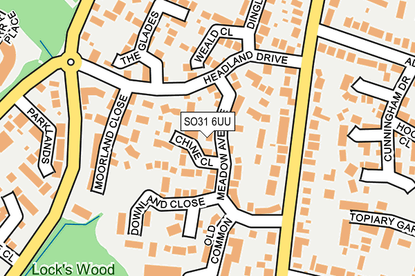 SO31 6UU map - OS OpenMap – Local (Ordnance Survey)