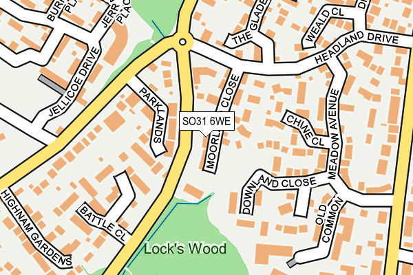 SO31 6WE map - OS OpenMap – Local (Ordnance Survey)