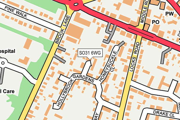 SO31 6WG map - OS OpenMap – Local (Ordnance Survey)