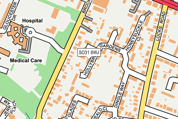 SO31 6WJ map - OS OpenMap – Local (Ordnance Survey)