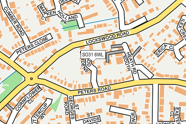 SO31 6WL map - OS OpenMap – Local (Ordnance Survey)