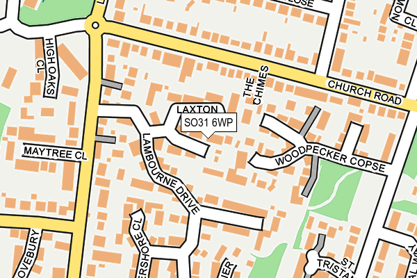 SO31 6WP map - OS OpenMap – Local (Ordnance Survey)