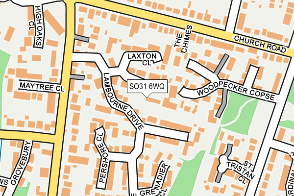 SO31 6WQ map - OS OpenMap – Local (Ordnance Survey)