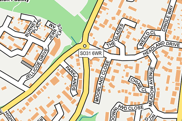 SO31 6WR map - OS OpenMap – Local (Ordnance Survey)