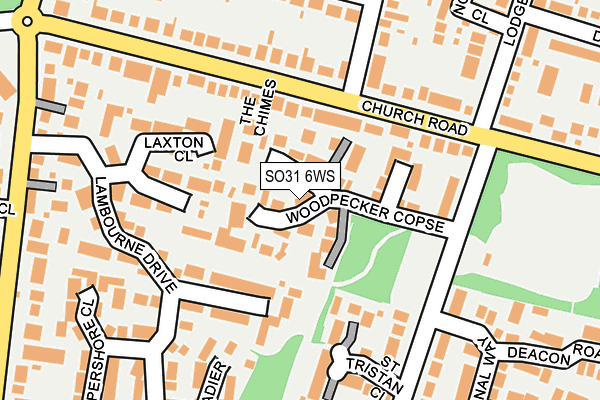 SO31 6WS map - OS OpenMap – Local (Ordnance Survey)