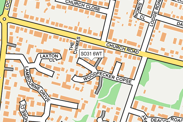 SO31 6WT map - OS OpenMap – Local (Ordnance Survey)