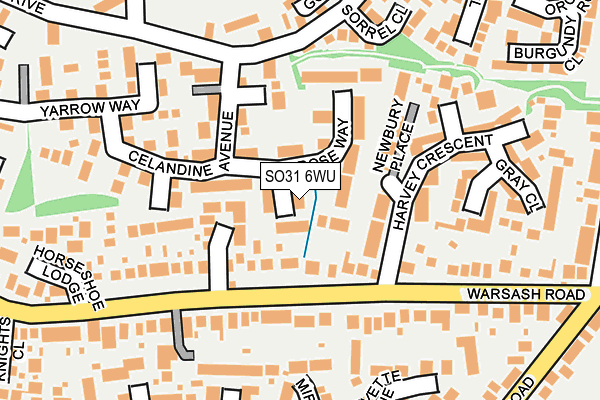 SO31 6WU map - OS OpenMap – Local (Ordnance Survey)