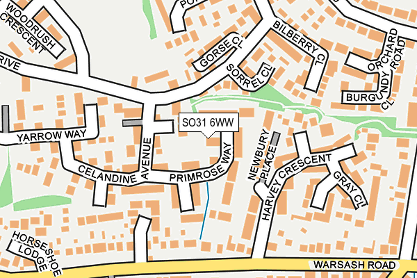 SO31 6WW map - OS OpenMap – Local (Ordnance Survey)