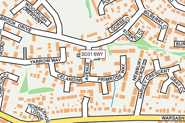 SO31 6WY map - OS OpenMap – Local (Ordnance Survey)