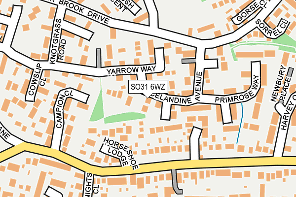 SO31 6WZ map - OS OpenMap – Local (Ordnance Survey)
