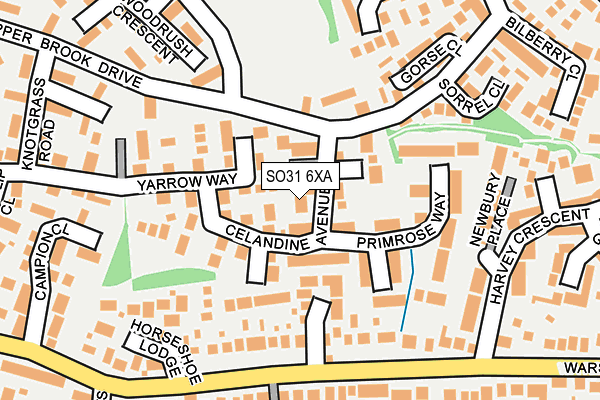 SO31 6XA map - OS OpenMap – Local (Ordnance Survey)