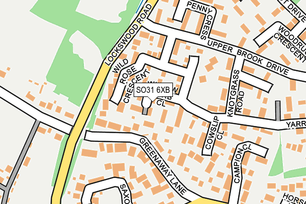 SO31 6XB map - OS OpenMap – Local (Ordnance Survey)