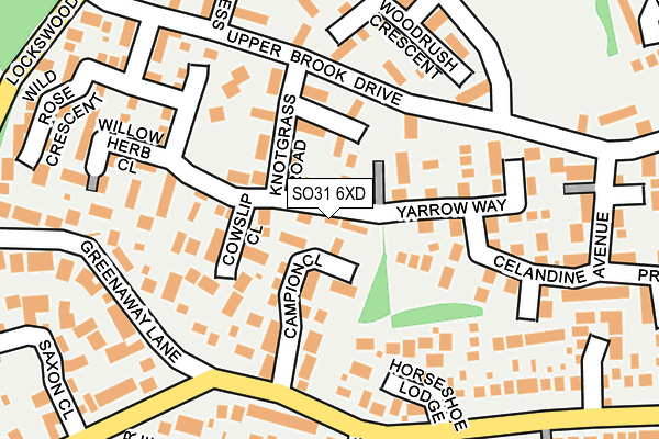 SO31 6XD map - OS OpenMap – Local (Ordnance Survey)