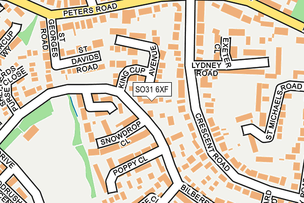 SO31 6XF map - OS OpenMap – Local (Ordnance Survey)