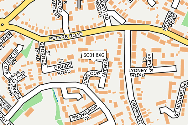 SO31 6XG map - OS OpenMap – Local (Ordnance Survey)