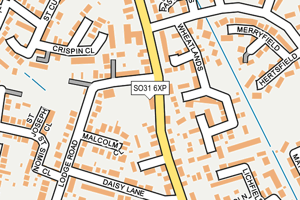 SO31 6XP map - OS OpenMap – Local (Ordnance Survey)