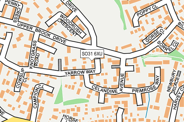 SO31 6XU map - OS OpenMap – Local (Ordnance Survey)
