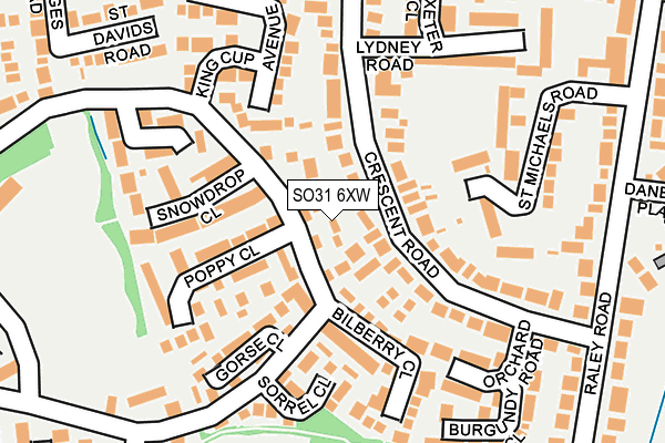 SO31 6XW map - OS OpenMap – Local (Ordnance Survey)