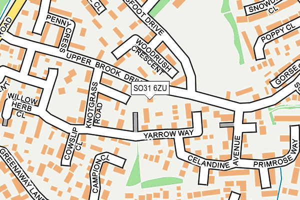 SO31 6ZU map - OS OpenMap – Local (Ordnance Survey)