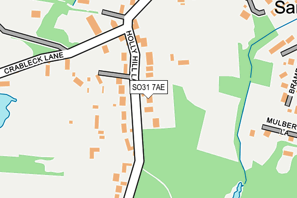SO31 7AE map - OS OpenMap – Local (Ordnance Survey)