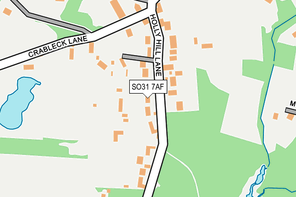 SO31 7AF map - OS OpenMap – Local (Ordnance Survey)