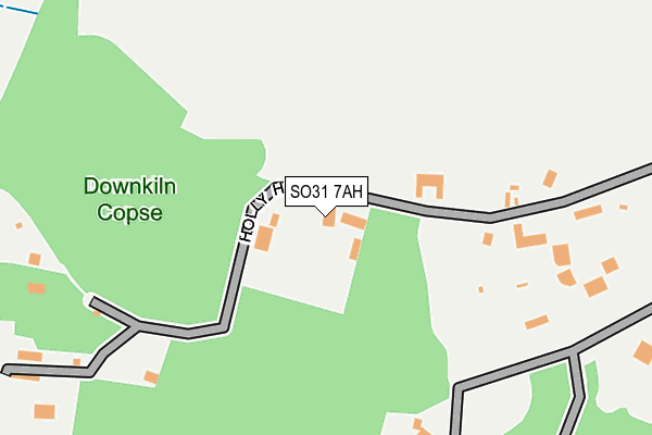 SO31 7AH map - OS OpenMap – Local (Ordnance Survey)