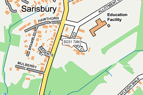 SO31 7AN map - OS OpenMap – Local (Ordnance Survey)