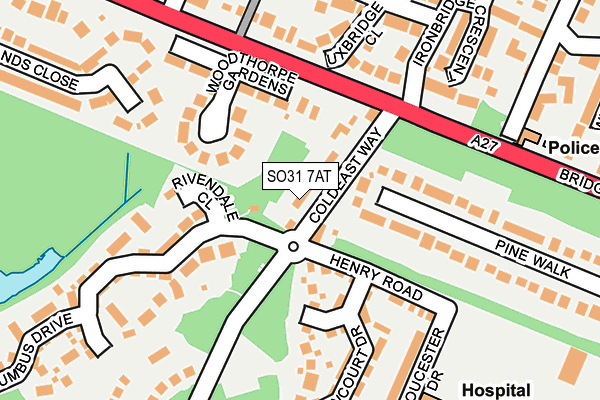 SO31 7AT map - OS OpenMap – Local (Ordnance Survey)