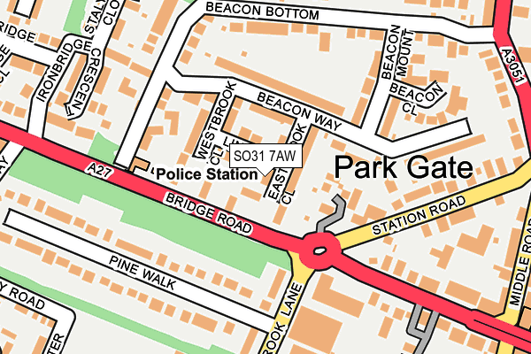 SO31 7AW map - OS OpenMap – Local (Ordnance Survey)