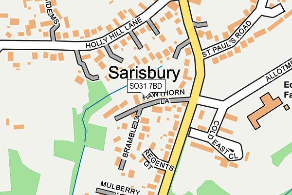 SO31 7BD map - OS OpenMap – Local (Ordnance Survey)