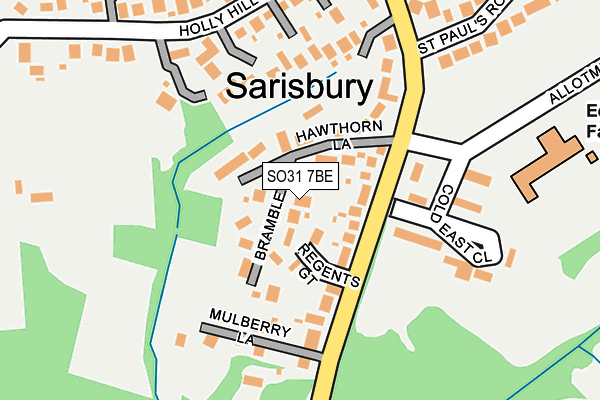 SO31 7BE map - OS OpenMap – Local (Ordnance Survey)