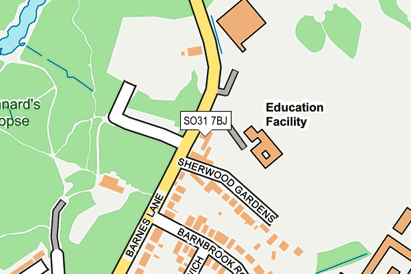 SO31 7BJ map - OS OpenMap – Local (Ordnance Survey)