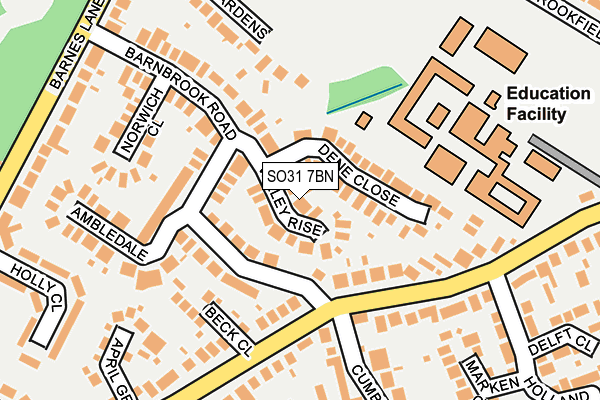 SO31 7BN map - OS OpenMap – Local (Ordnance Survey)