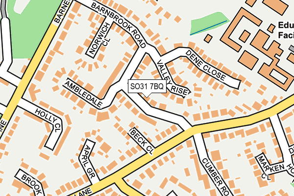 SO31 7BQ map - OS OpenMap – Local (Ordnance Survey)