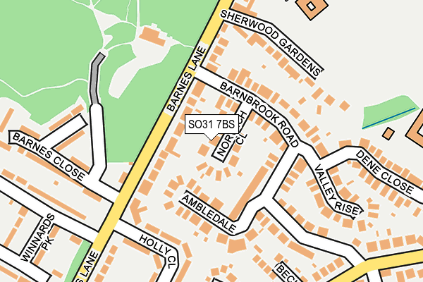 SO31 7BS map - OS OpenMap – Local (Ordnance Survey)
