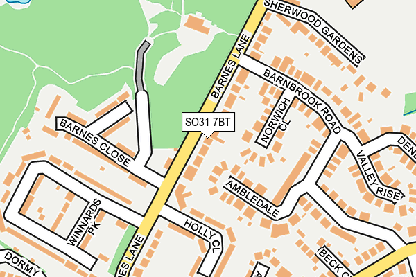 SO31 7BT map - OS OpenMap – Local (Ordnance Survey)