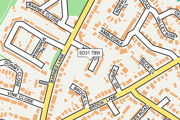 SO31 7BW map - OS OpenMap – Local (Ordnance Survey)