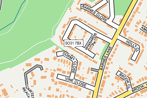 SO31 7BX map - OS OpenMap – Local (Ordnance Survey)