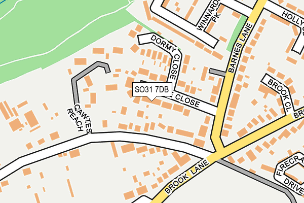 SO31 7DB map - OS OpenMap – Local (Ordnance Survey)