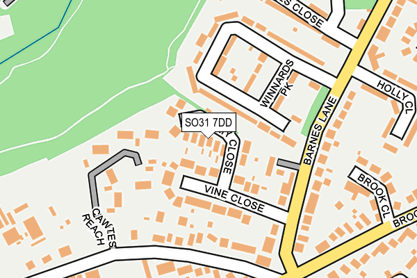 SO31 7DD map - OS OpenMap – Local (Ordnance Survey)