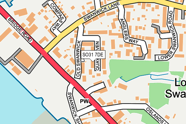 SO31 7DE map - OS OpenMap – Local (Ordnance Survey)