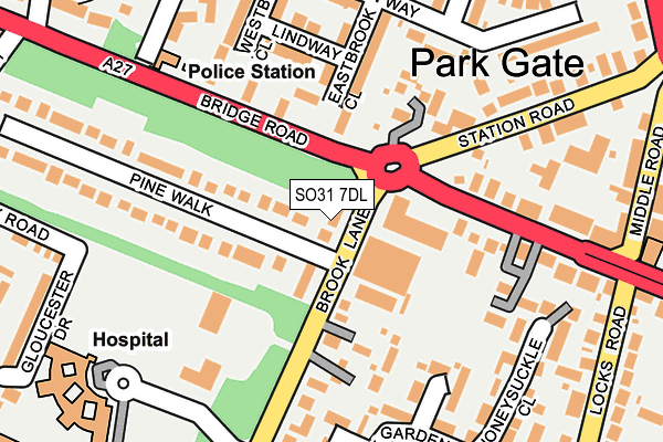 SO31 7DL map - OS OpenMap – Local (Ordnance Survey)