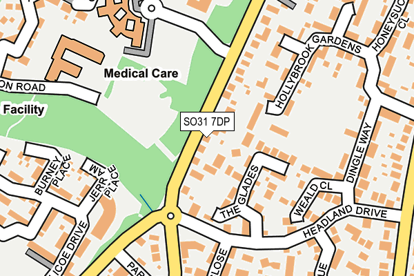 SO31 7DP map - OS OpenMap – Local (Ordnance Survey)