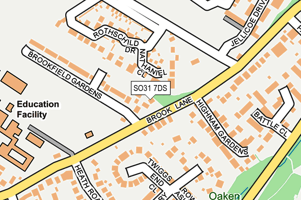 SO31 7DS map - OS OpenMap – Local (Ordnance Survey)