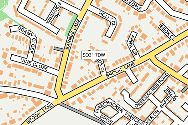 SO31 7DW map - OS OpenMap – Local (Ordnance Survey)