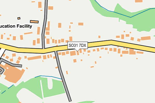 SO31 7DX map - OS OpenMap – Local (Ordnance Survey)