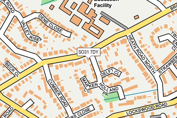 SO31 7DY map - OS OpenMap – Local (Ordnance Survey)