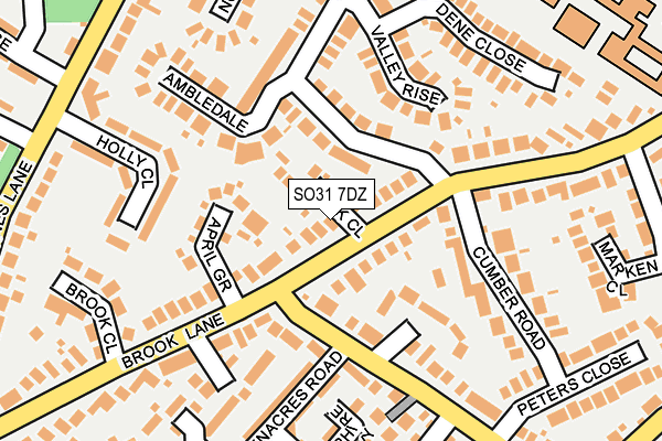 SO31 7DZ map - OS OpenMap – Local (Ordnance Survey)